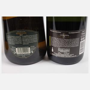 Sechs Flaschen Champagner