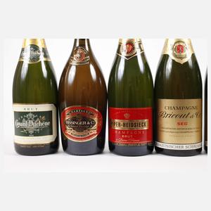 Fünf Flaschen Champagner