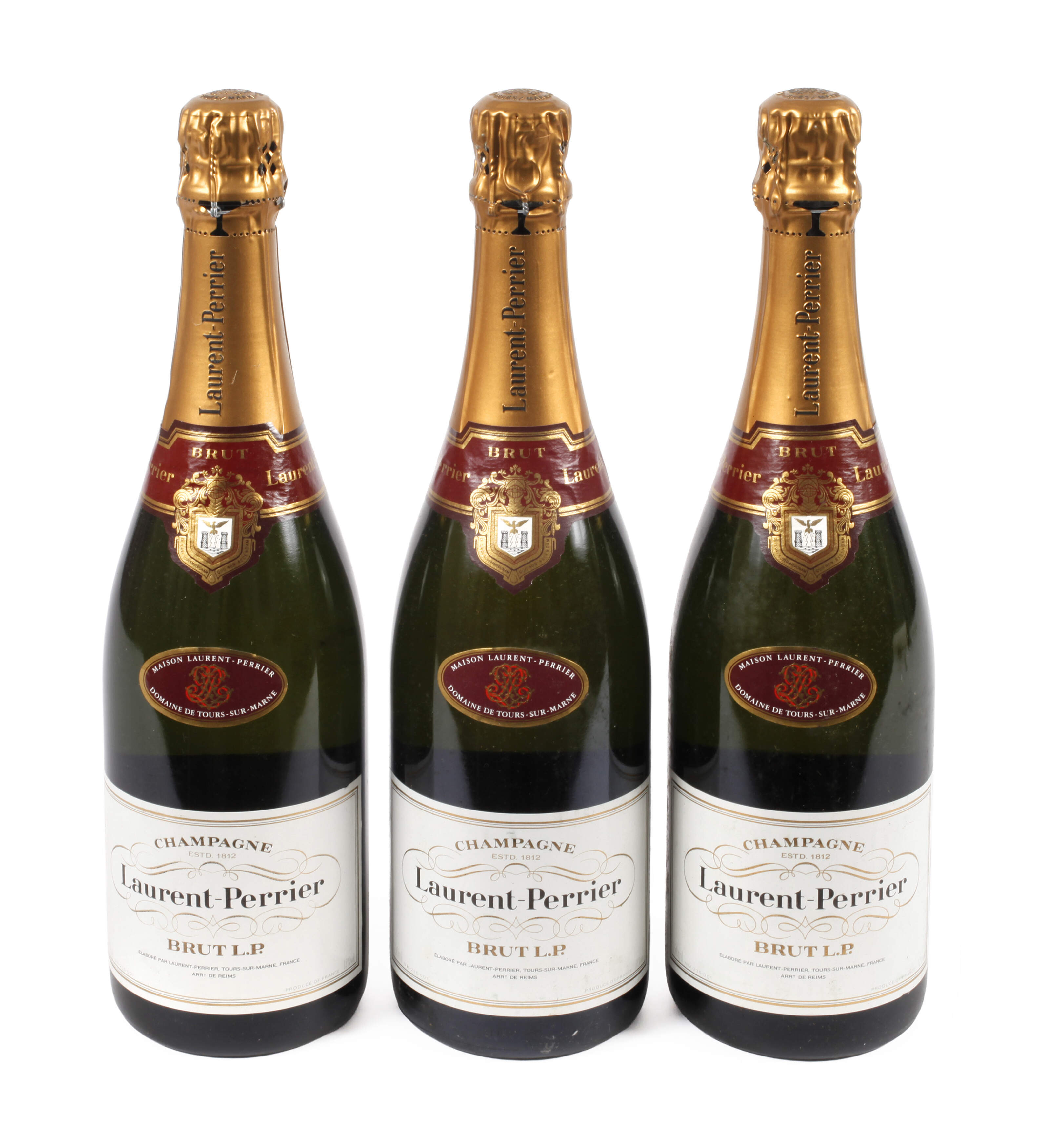 Drei Flaschen Champagner