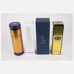 Vier Flaschen Jahrgangschampagner