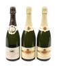 Drei Flaschen Jahrgangschampagner