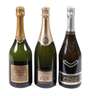 Drei Flaschen Jahrgangschampagner