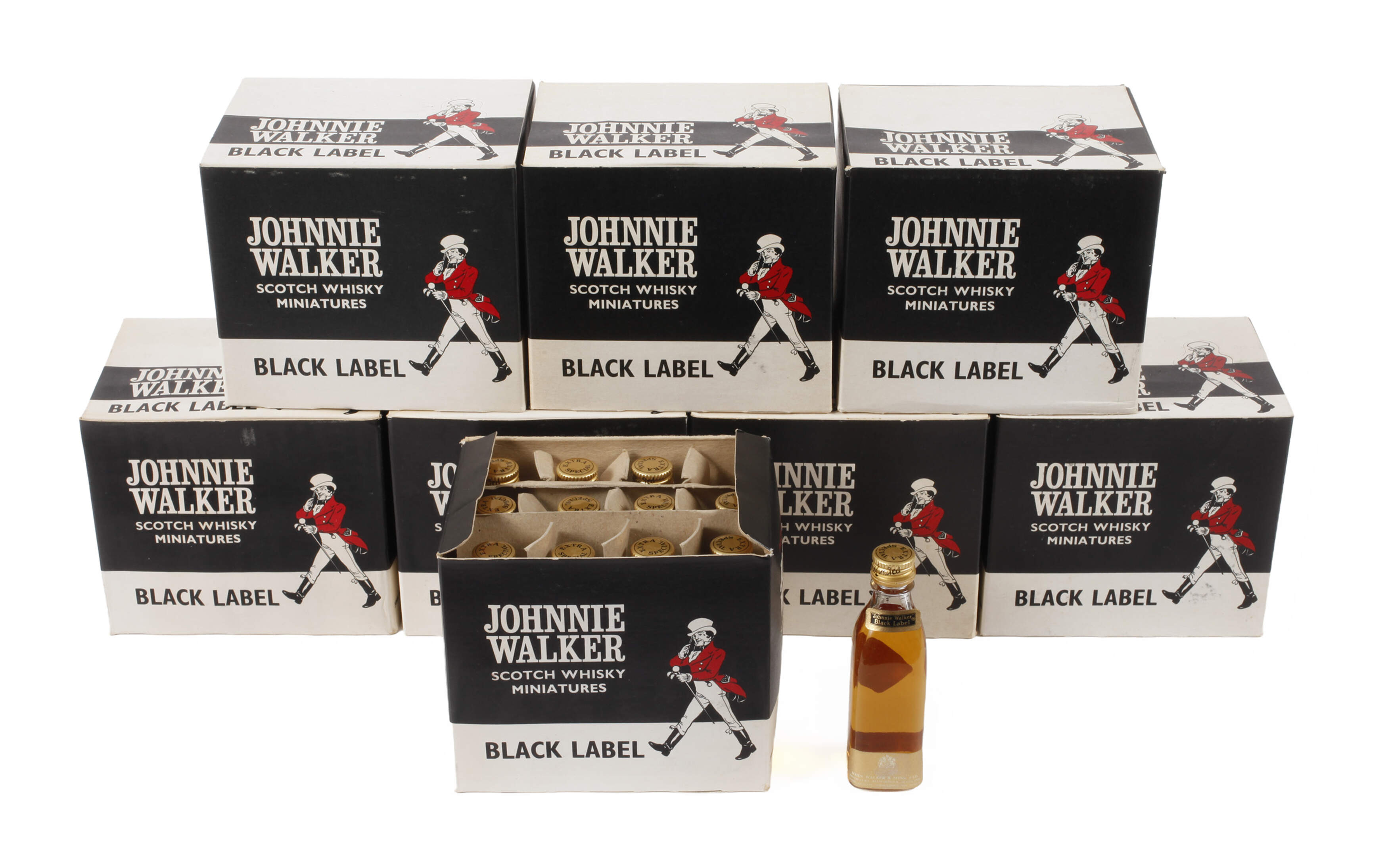 Acht Sets Johnnie Walker