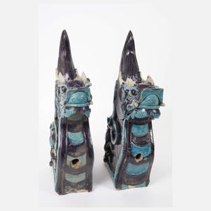 Paar Chiwen-Firstziegel