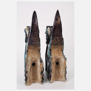 Paar Chiwen-Firstziegel