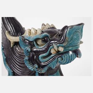 Paar Chiwen-Firstziegel