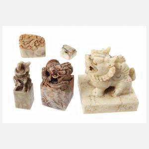 Konvolut figürliche Siegel