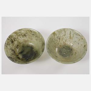 Zwei Koppchen Jade