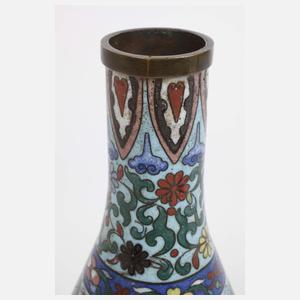 Paar Cloisonnévasen China