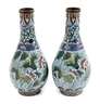 Paar Cloisonnévasen China