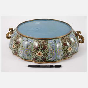 Übergroße Cloisonneschatulle