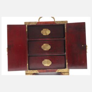 Miniaturschränkchen Emaille