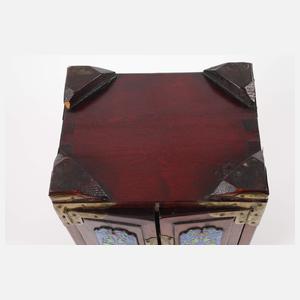 Miniaturschränkchen Emaille