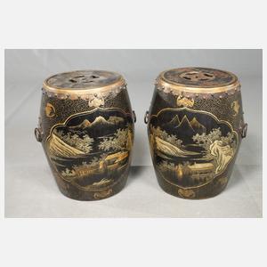 Paar Hocker mit Aufbewahrung