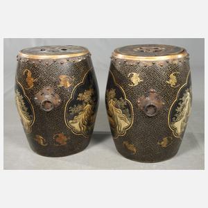 Paar Hocker mit Aufbewahrung