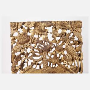 Geschnitztes Wandrelief