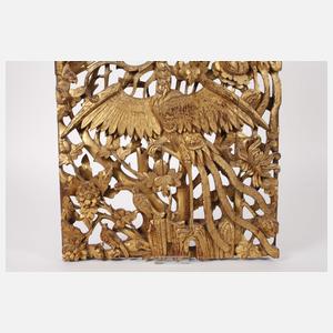 Geschnitztes Wandrelief