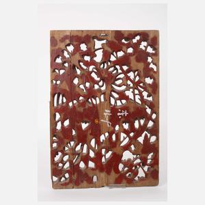 Geschnitztes Wandrelief