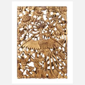 Geschnitztes Wandrelief