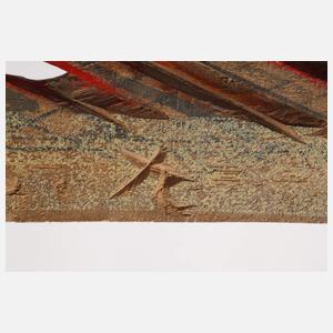 Drei Reliefschnitzereien