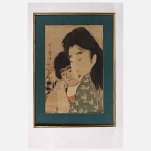 Kitagawa Utamaro, Farbholzschnitt