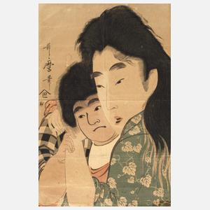 Kitagawa Utamaro, Farbholzschnitt