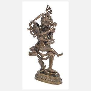 Bronzeplastik Yab-Yum