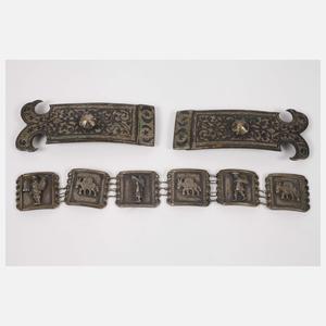 Konvolut orientalisches Silber und Geldbörse