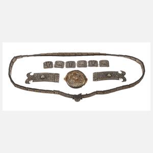 Konvolut orientalisches Silber und Geldbörse