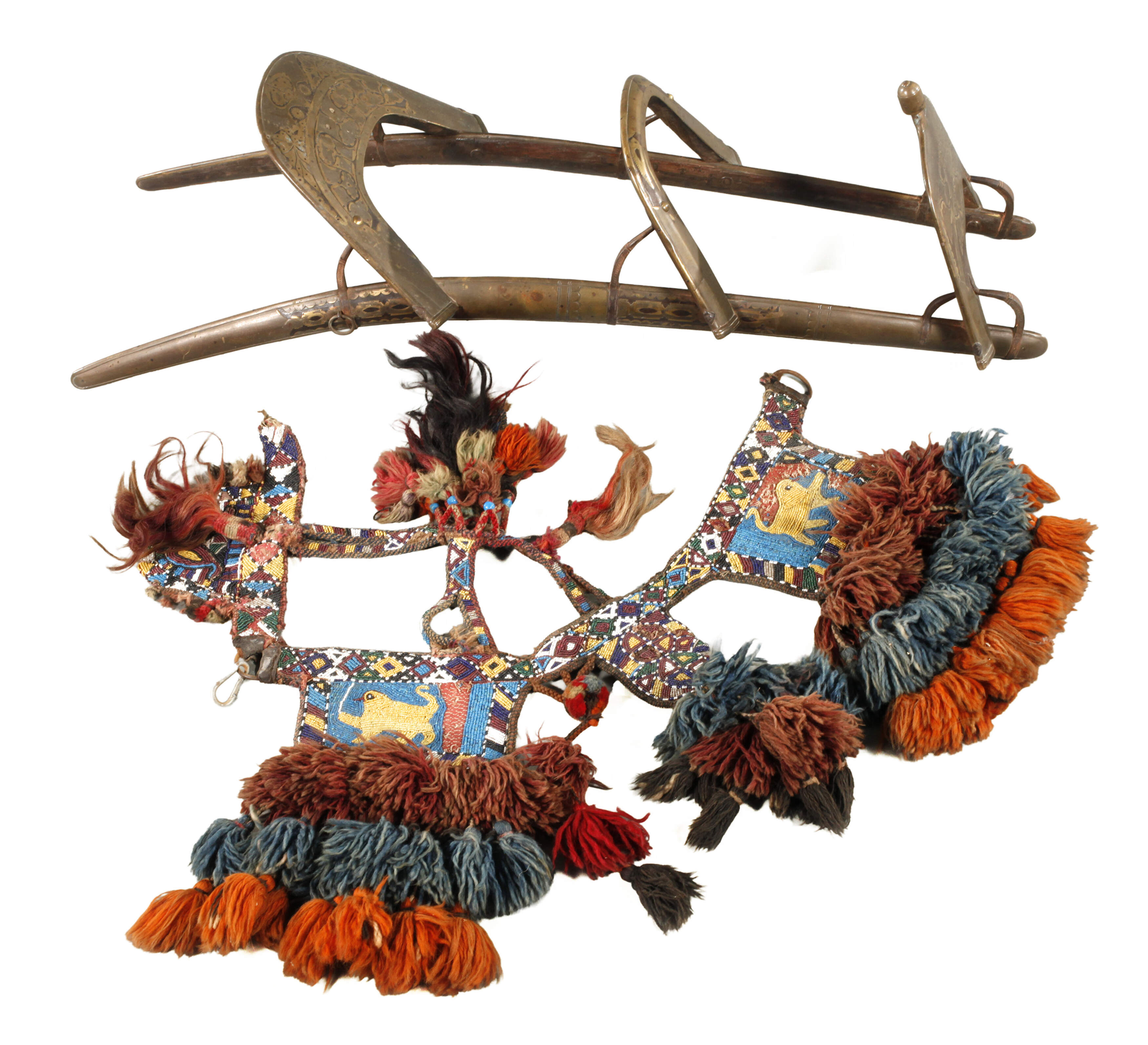 Kamelschmuck und Sattel