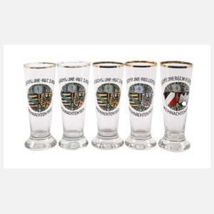 Konvolut Weihnachtsbecher Infanterieregiment Leipzig