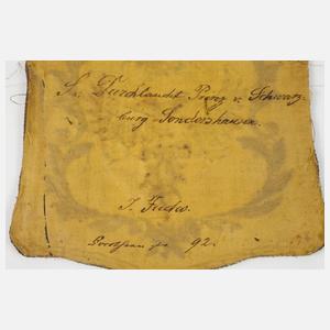 Gesticktes Wappen Schwarzburg-Sondershausen