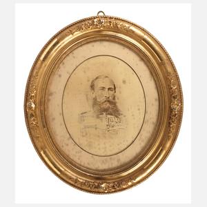 Portraitfoto eines Husarenoffiziers