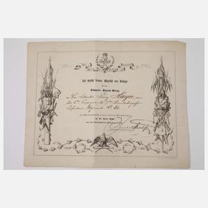 Konvolut militärische Urkunden