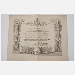 Konvolut militärische Urkunden