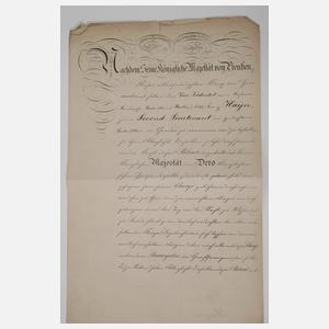 Konvolut militärische Urkunden