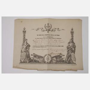 Konvolut militärische Urkunden