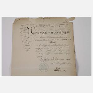 Konvolut militärische Urkunden