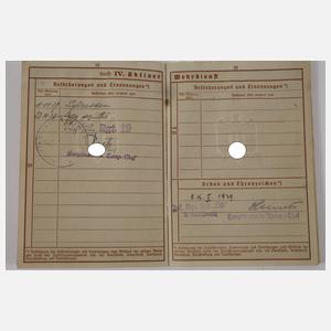 Nachlass 2. Weltkrieg