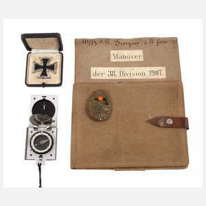 Zwei Orden und Kompass 2. Weltkrieg