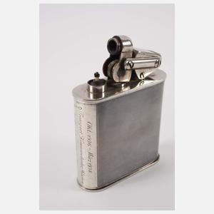 Erinnerungsgeschenk 3. Reich, Feuerzeug Silber