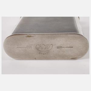 Erinnerungsgeschenk 3. Reich, Feuerzeug Silber