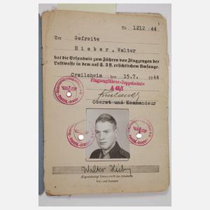 Nachlass Luftwaffe 2. Weltkrieg