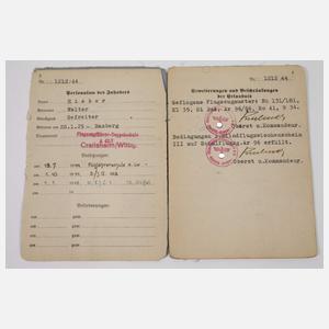 Nachlass Luftwaffe 2. Weltkrieg