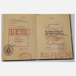 Reisepass mit Diplomatenpass 3. Reich