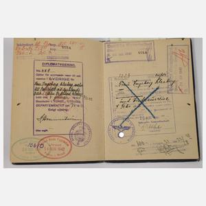 Reisepass mit Diplomatenpass 3. Reich