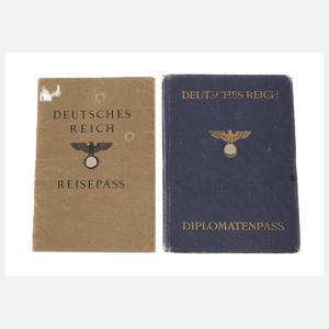 Reisepass mit Diplomatenpass 3. Reich