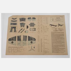 Bastelbögen für Flugzeuge und Sturmgeschütz
