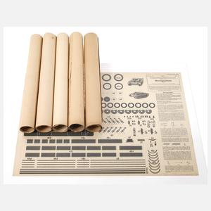 Bastelbögen für Flugzeuge und Sturmgeschütz