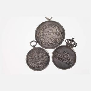 Tapferkeitsmedaillen Österreich und Schweden